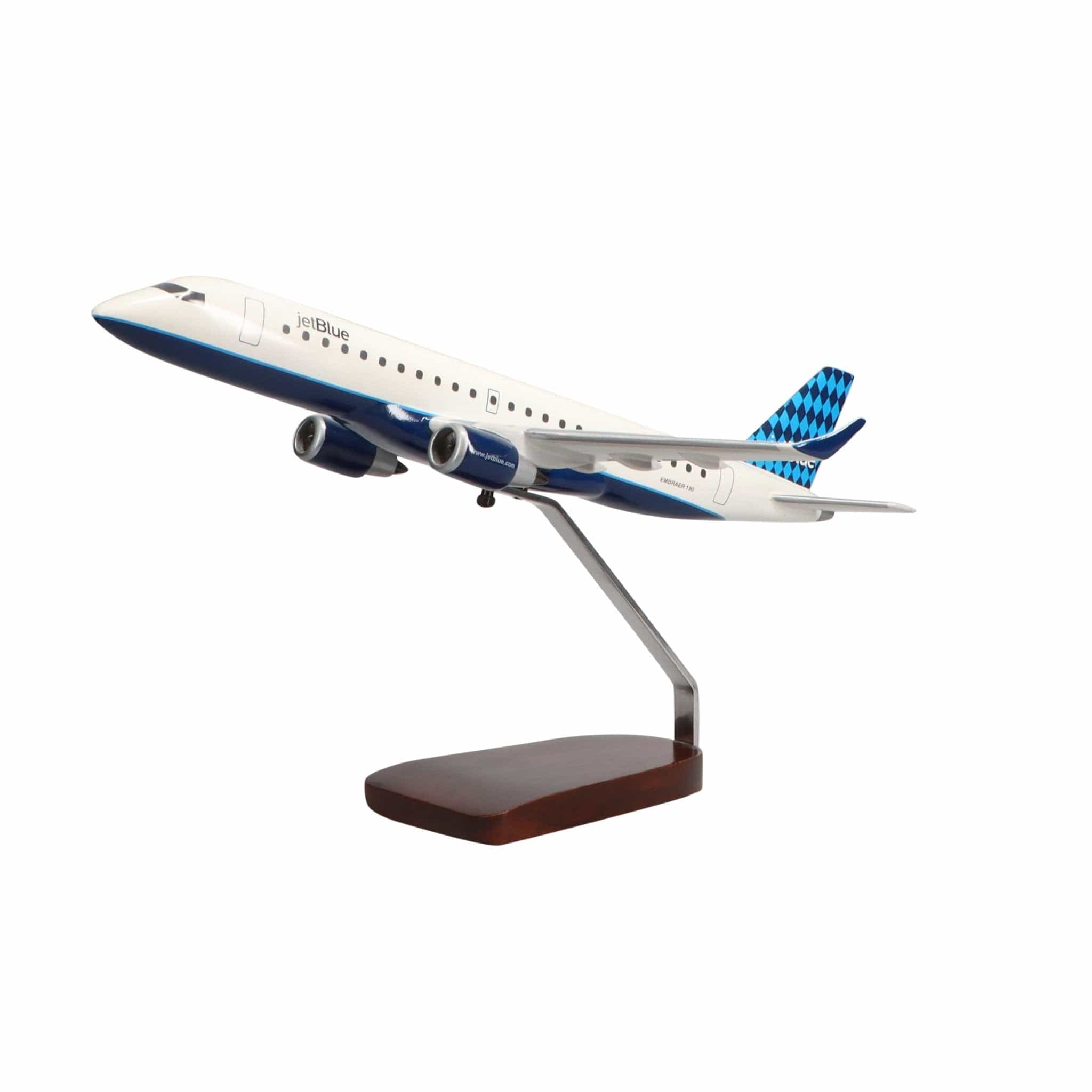 High Flying Models Aircraft Models Embraer 190 Jetblue Large Mahogany Model