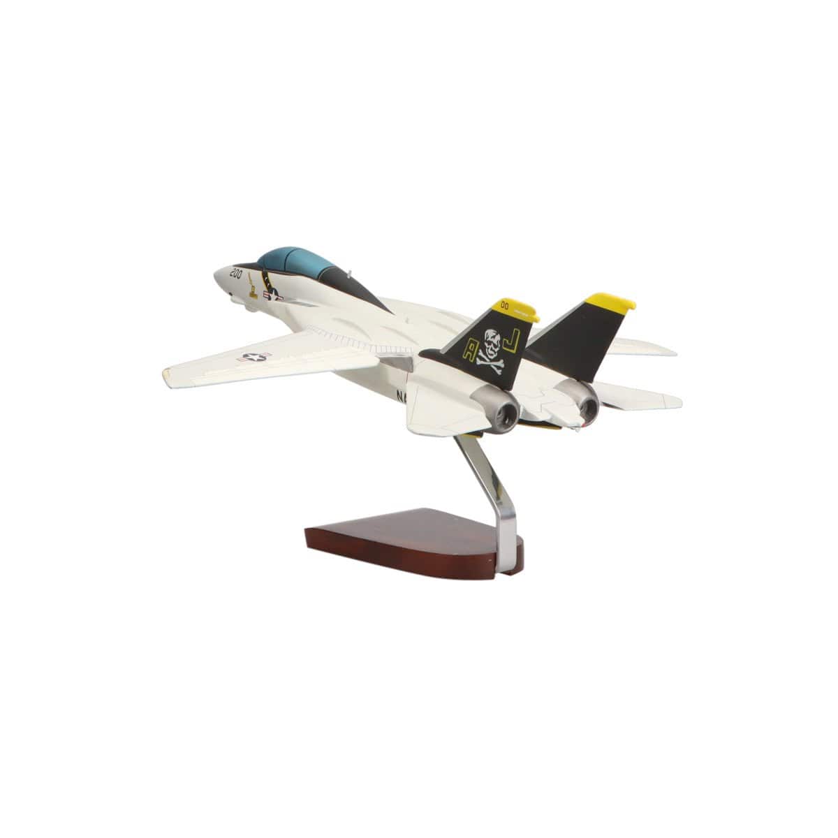 High Flying Models Aircraft Models Grumman F-14A Tomcat® VF-84 Jolly Rogers Large Mahogany Model