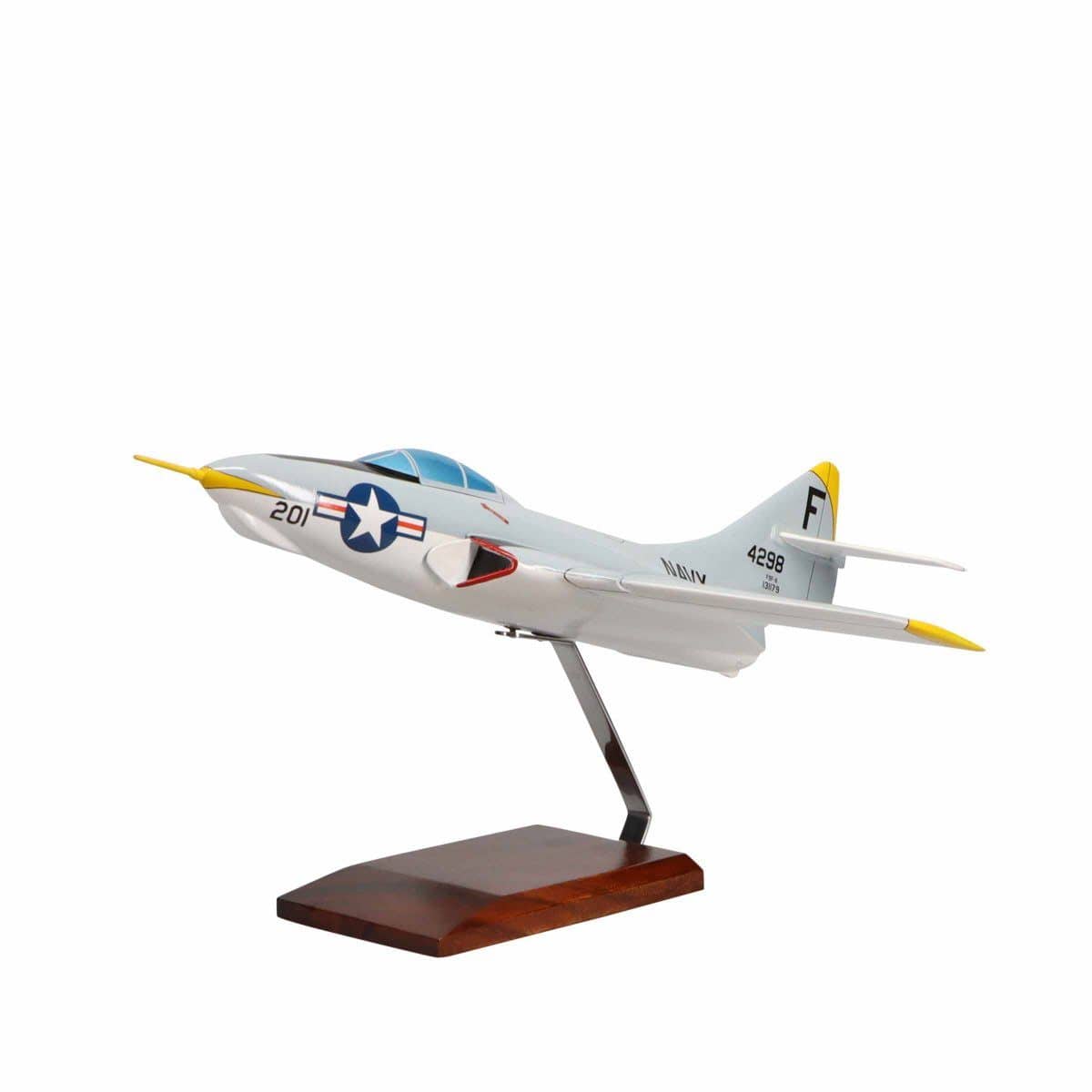 High Flying Models Aircraft Models Grumman F9F-8 Cougar™ Large Mahogany Model