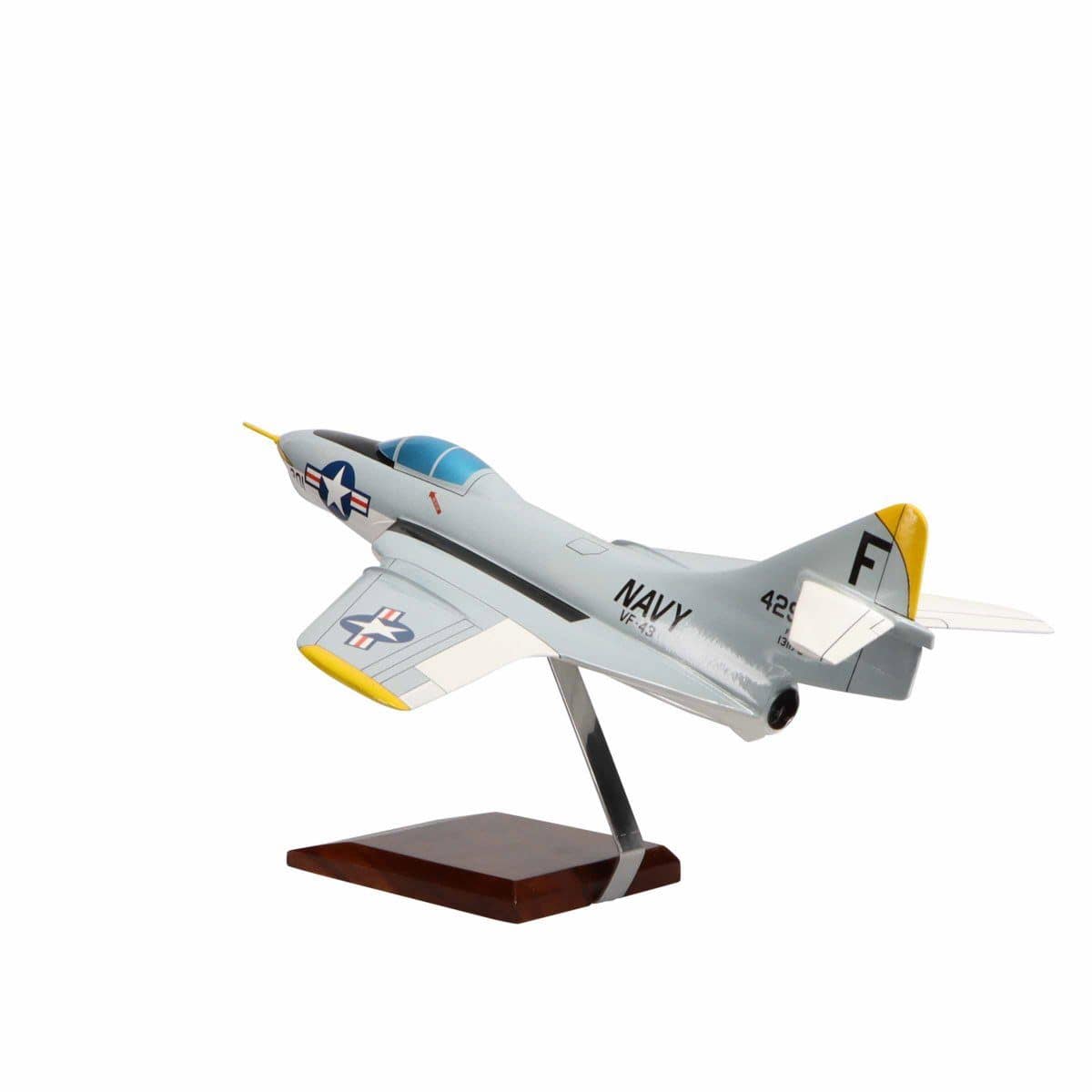 High Flying Models Aircraft Models Grumman F9F-8 Cougar™ Large Mahogany Model