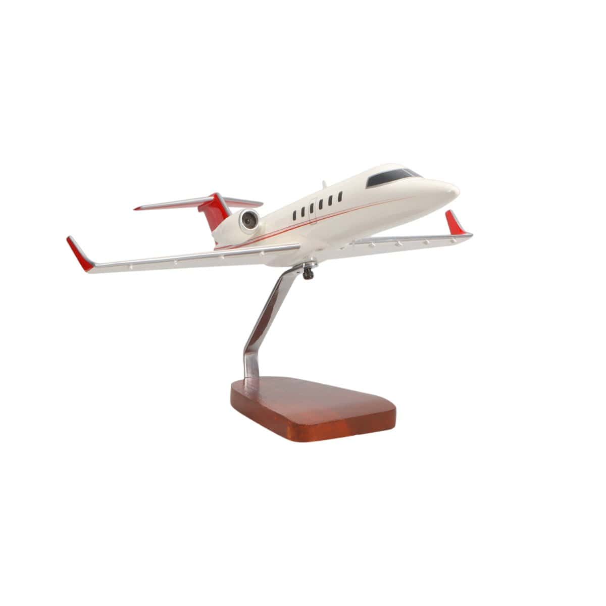 High Flying Models Aircraft Models Learjet 40 Large Mahogany Model