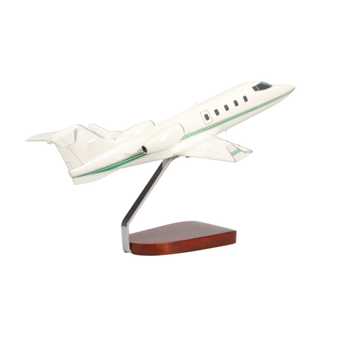 High Flying Models Aircraft Models Learjet 55 Large Mahogany Model