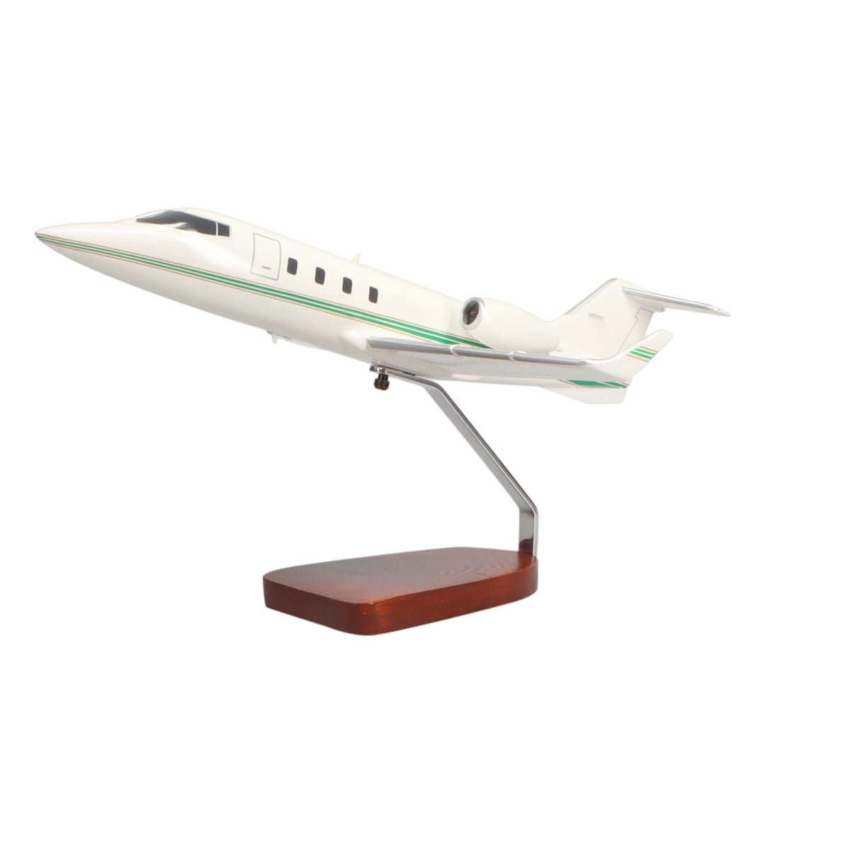 High Flying Models Aircraft Models Learjet 55 Large Mahogany Model