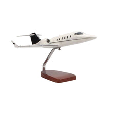 High Flying Models Aircraft Models Learjet 60 (Black, Grey) Large Mahogany Model