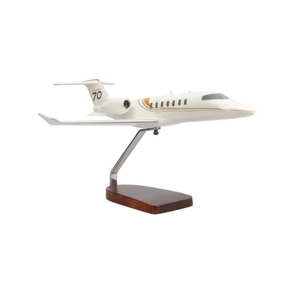 High Flying Models Aircraft Models Learjet 70 Large Mahogany Model