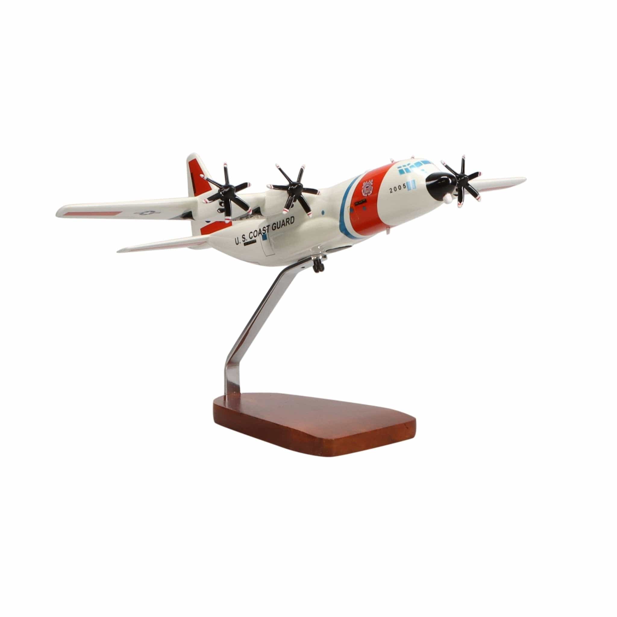 High Flying Models Aircraft Models Lockheed C-130 Hercules® USCG Large Mahogany Model