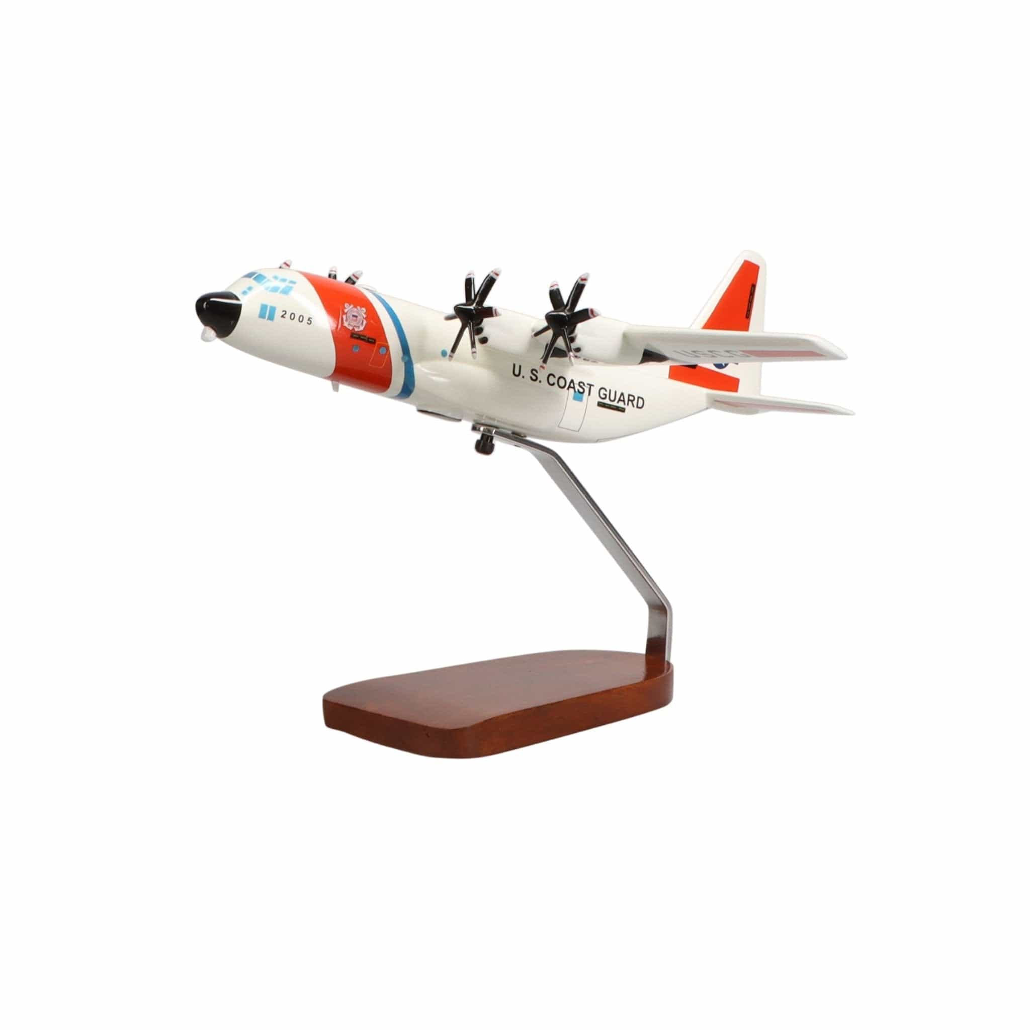 High Flying Models Aircraft Models Lockheed C-130 Hercules® USCG Large Mahogany Model