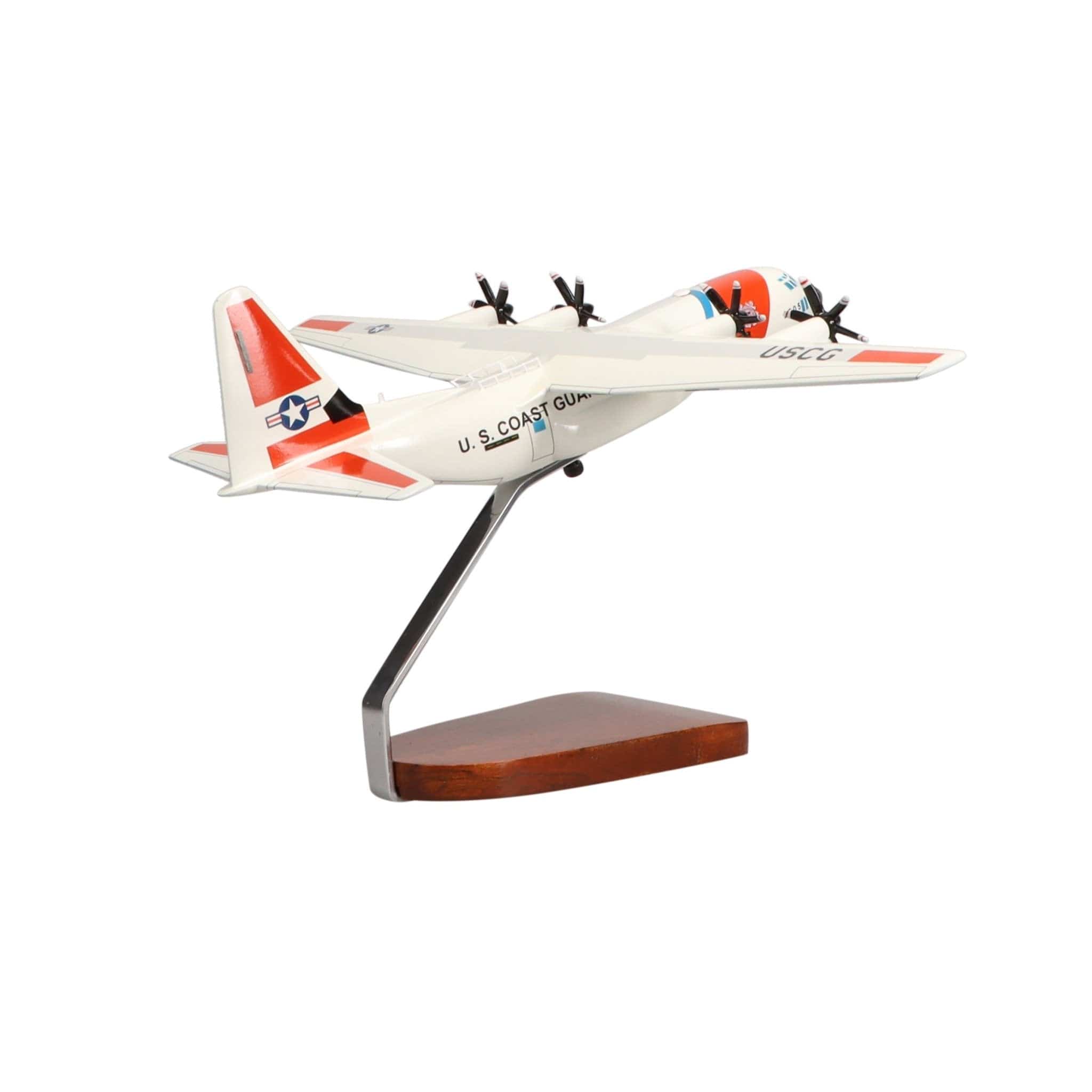 High Flying Models Aircraft Models Lockheed C-130 Hercules® USCG Large Mahogany Model