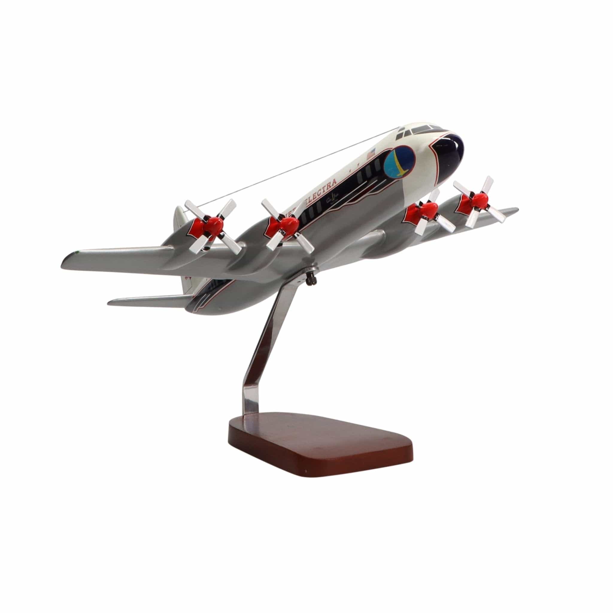Lockheed L-188 Electra Model | Handcrafted Mahogany Replica