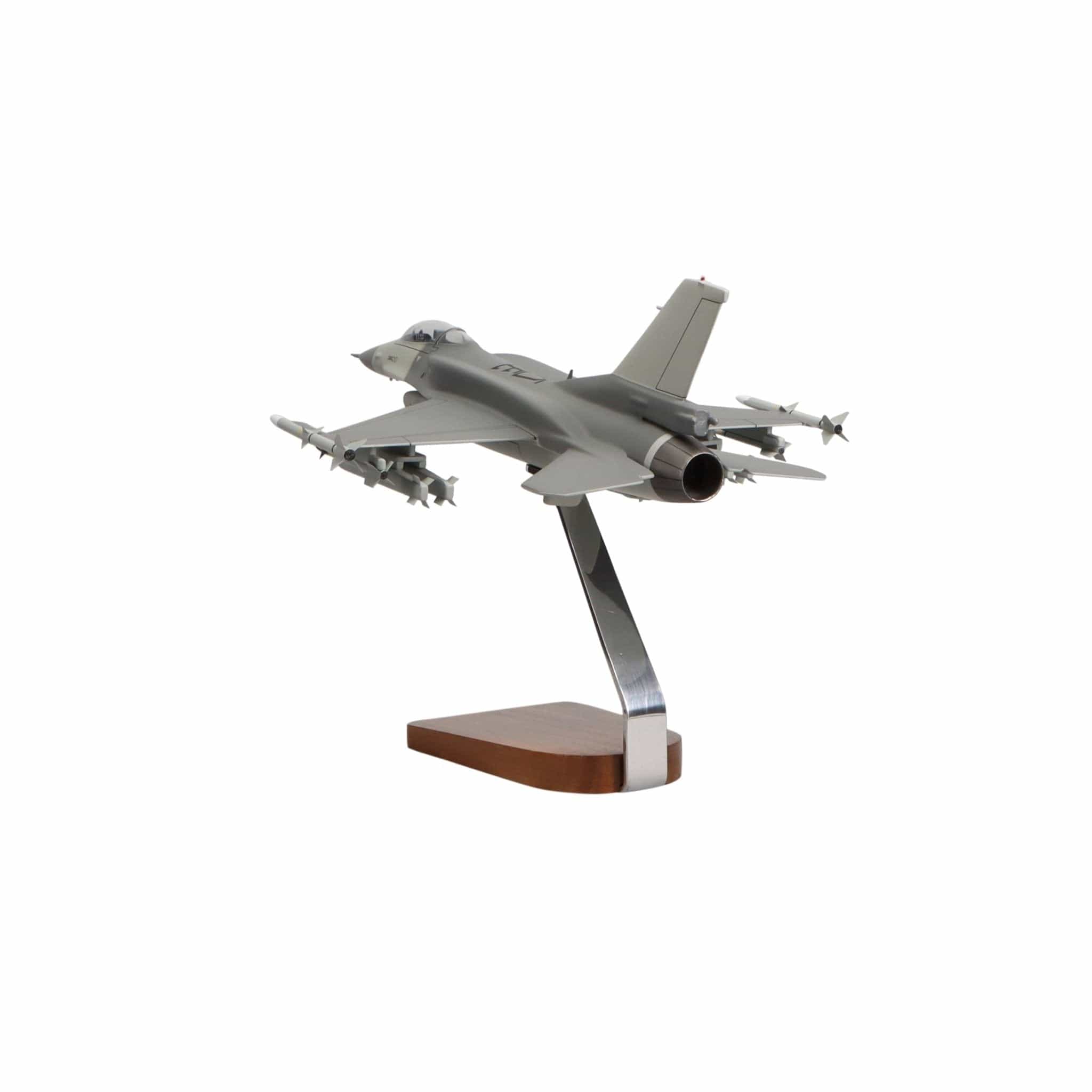 High Flying Models Aircraft Models Lockheed Martin F-16 Fighting Falcon® Clear Canopy w/Full Armament Large Mahogany Model