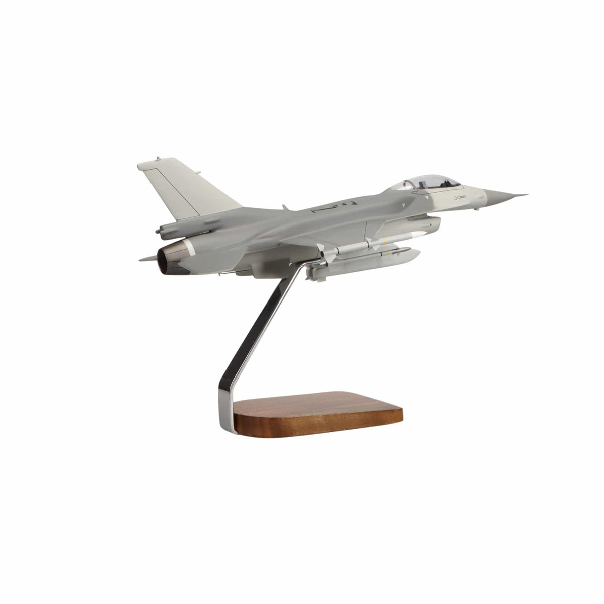 High Flying Models Aircraft Models Lockheed Martin F-16 Fighting Falcon® Clear Canopy w/Full Armament Large Mahogany Model