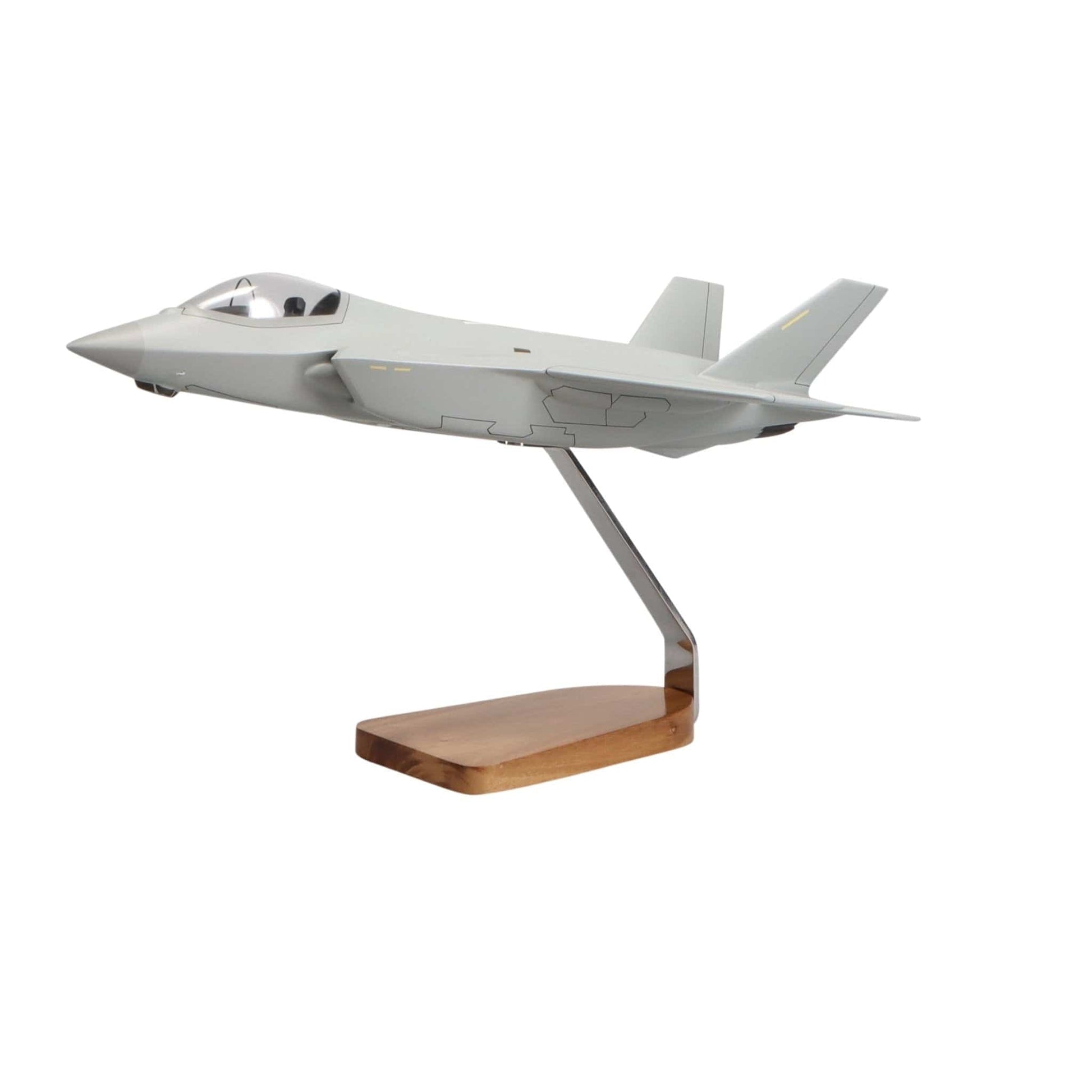 High Flying Models Aircraft Models Lockheed Martin F-35® Lightning Clear Canopy Large Mahogany Model