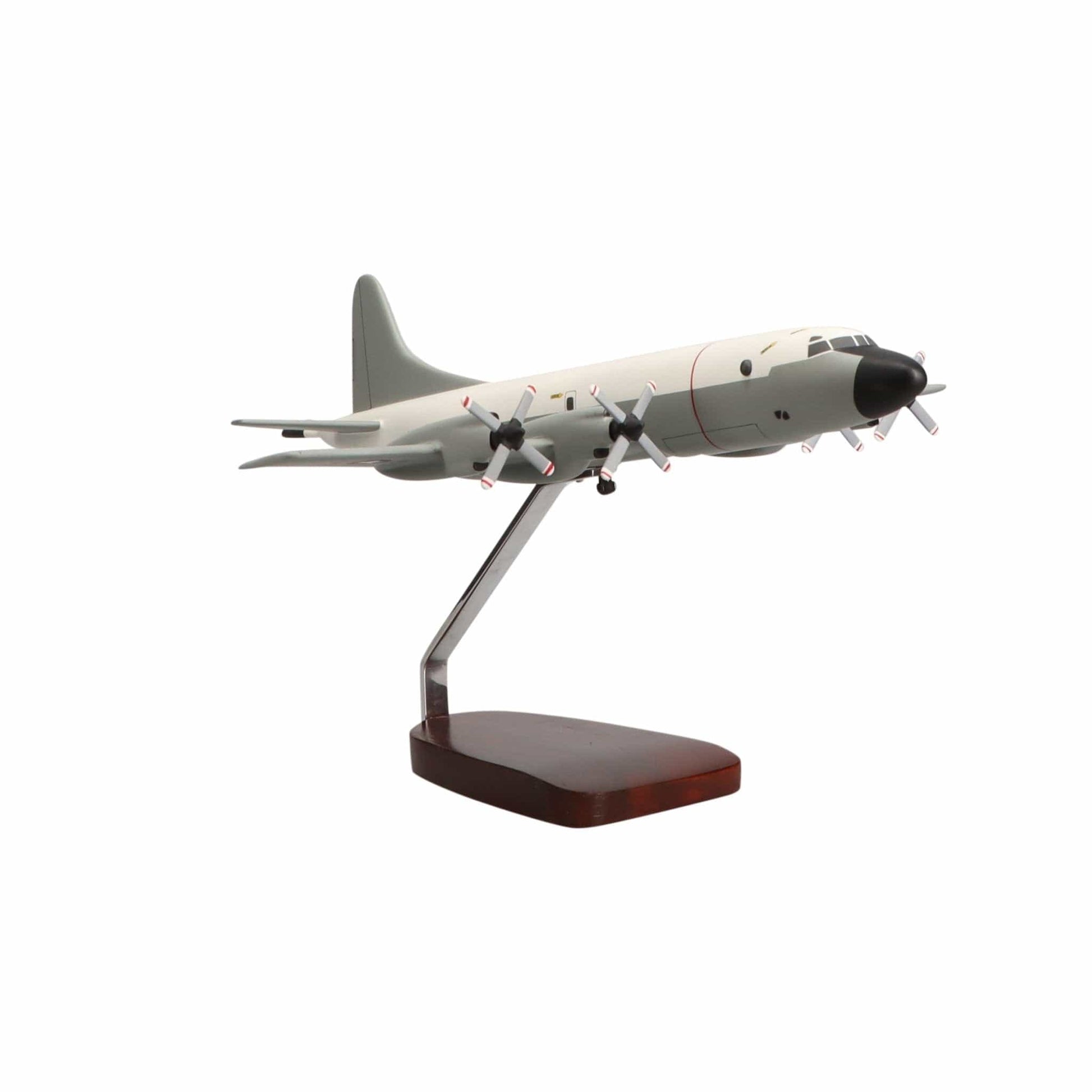 High Flying Models Aircraft Models Lockheed Martin P-3C Orion® (Hi-Vis White/Grey) Large Mahogany Model