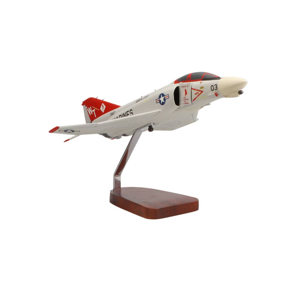 High Flying Models Aircraft Models McDonnell F-4S Phantom II Large Mahogany Model