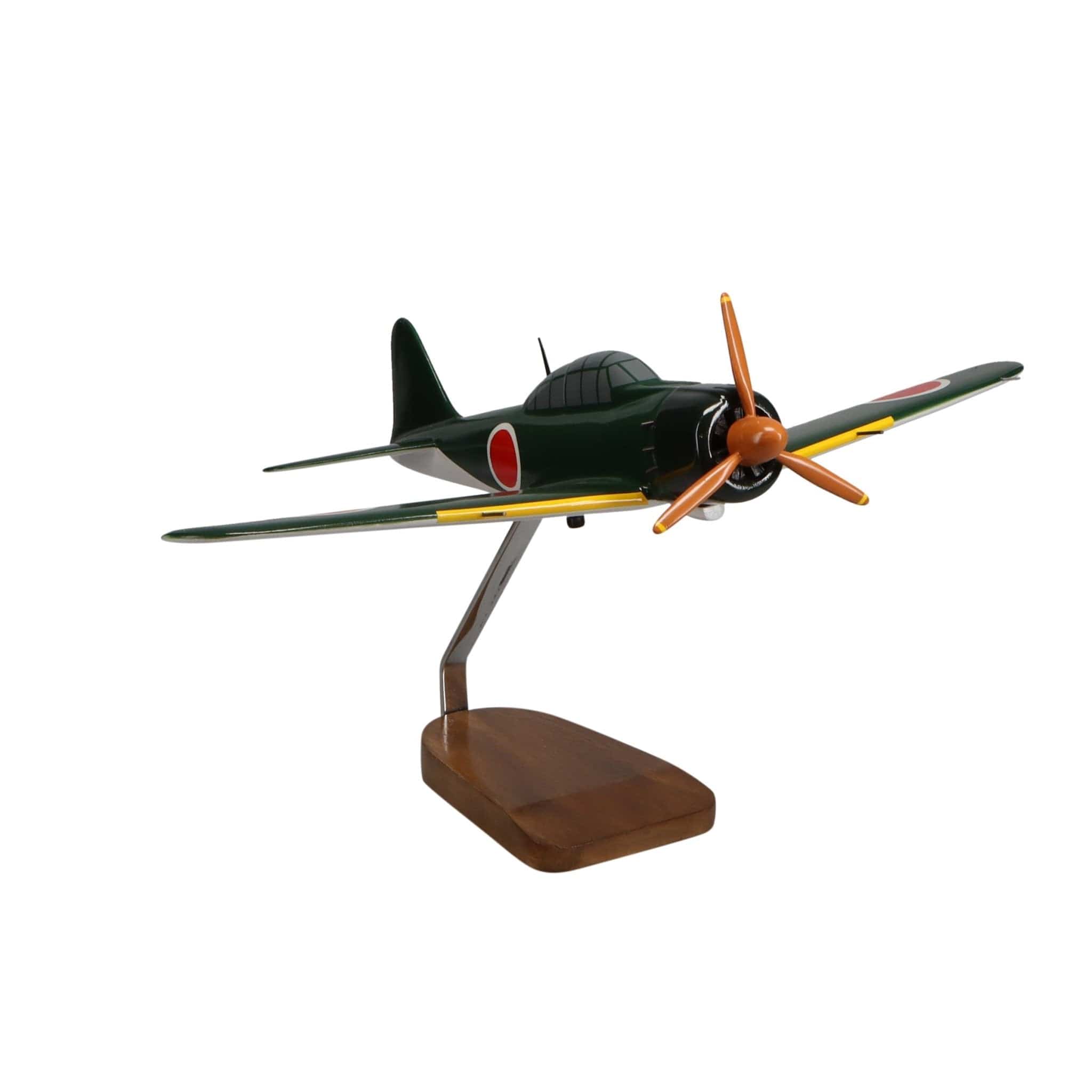 Mitsubishi A6M5 Zero Model – 18in Handcrafted Mahogany