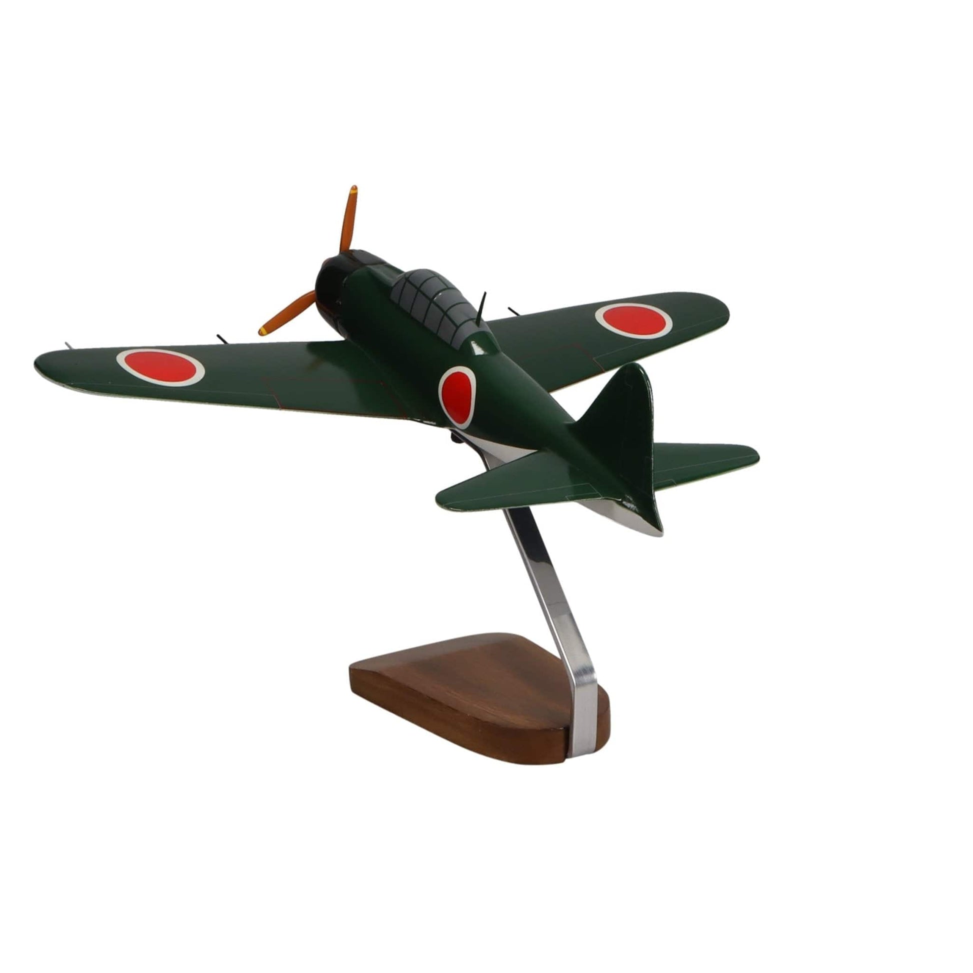 High Flying Models Aircraft Models Mitsubishi A6M5 Reisen (Zero Fighter) Model 52 ZEKE Large Mahogany Model