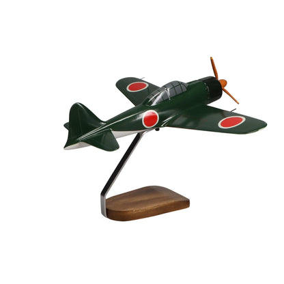 High Flying Models Aircraft Models Mitsubishi A6M5 Reisen (Zero Fighter) Model 52 ZEKE Large Mahogany Model