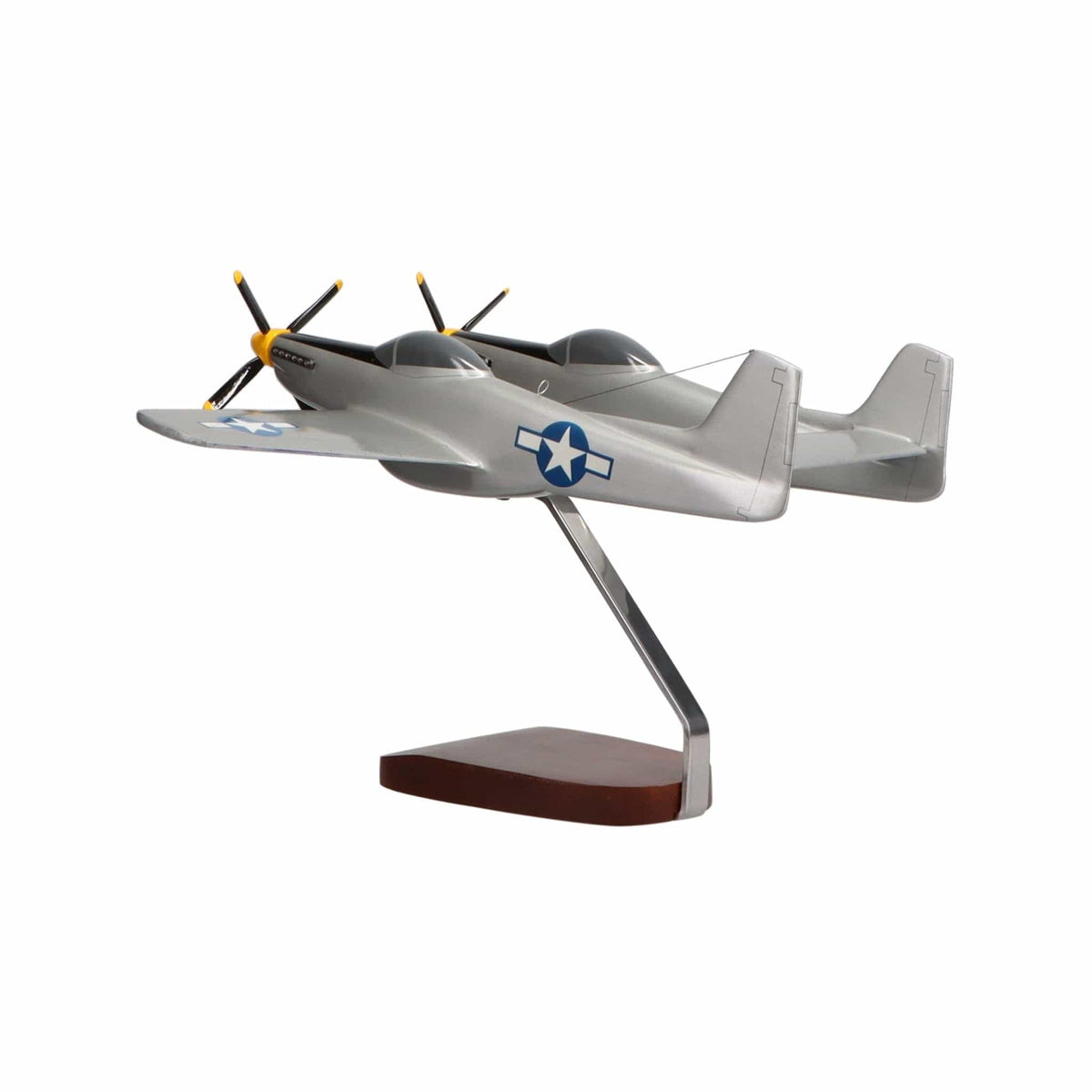 High Flying Models Aircraft Models North American Aviation P-82 Twin Mustang Large Mahogany Model