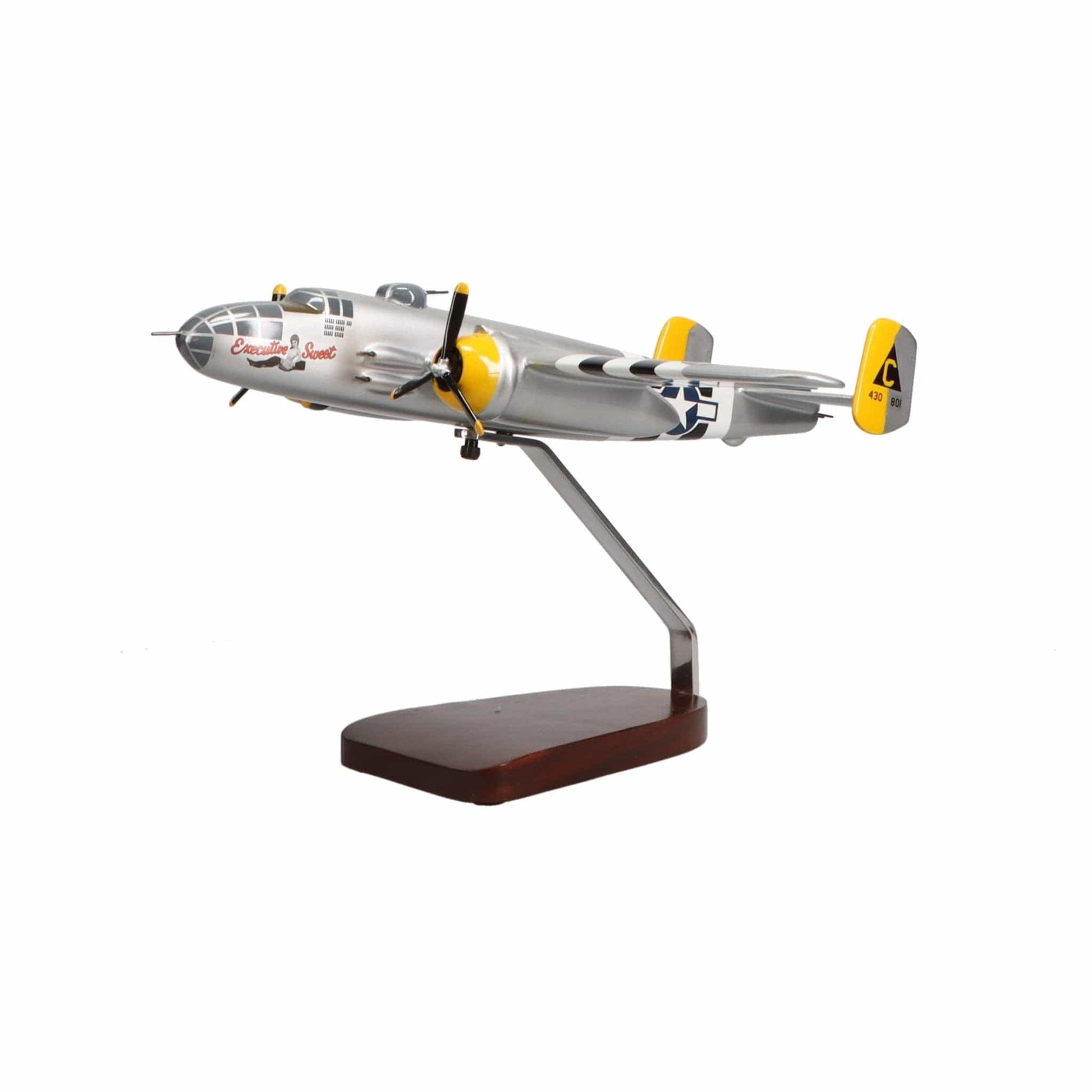 High Flying Models Aircraft Models North American B-25J Mitchell "Executive Sweet" Large Mahogany Model