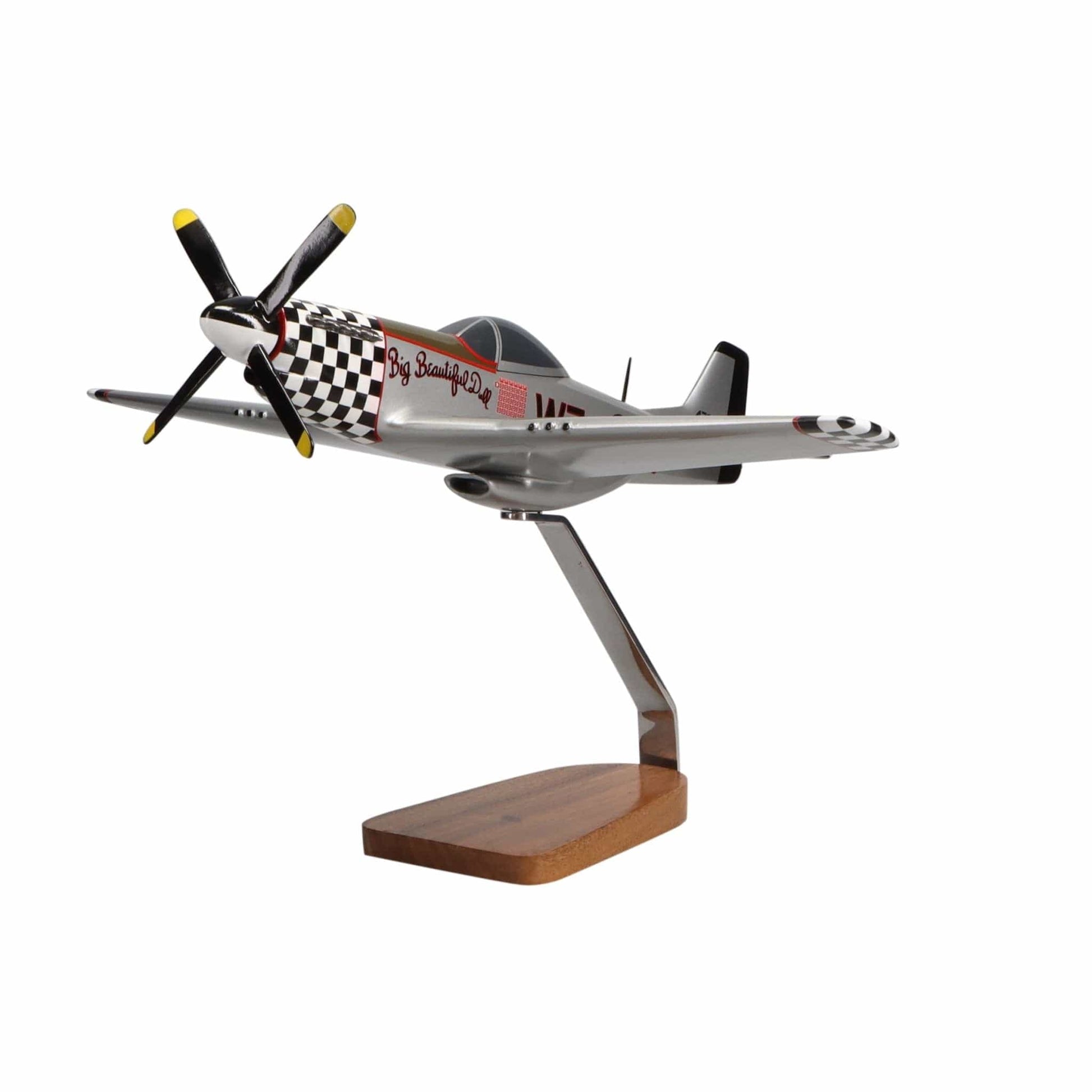 High Flying Models Aircraft Models North American P-51D Mustang "Big Beautiful Doll" Large Mahogany Model