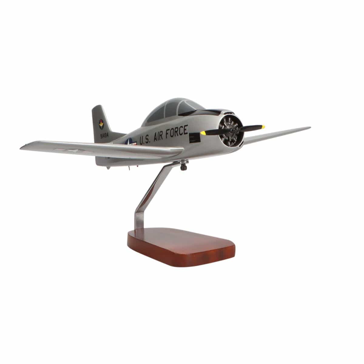 High Flying Models Aircraft Models North American T-28A Trojan U.S. Air Force Large Mahogany Model