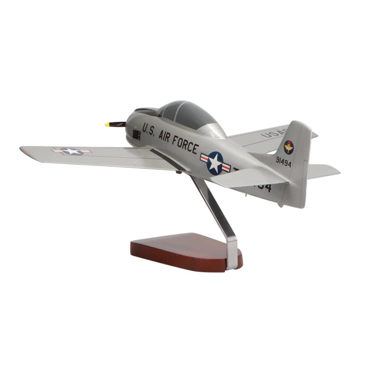 High Flying Models Aircraft Models North American T-28A Trojan U.S. Air Force Large Mahogany Model