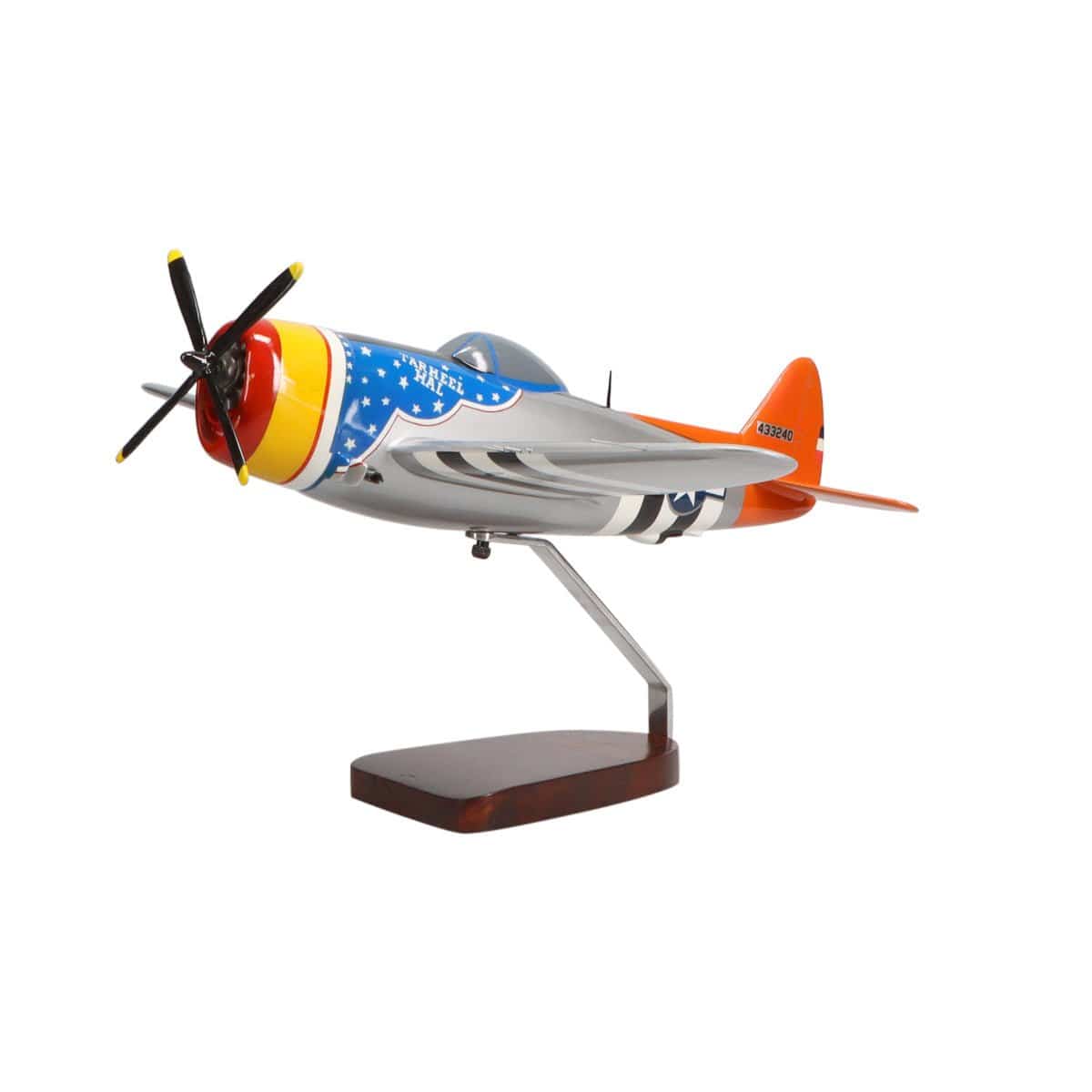 High Flying Models Aircraft Models Republic P-47 Thunderbolt® (Tarheel Hal) Large Mahogany Model