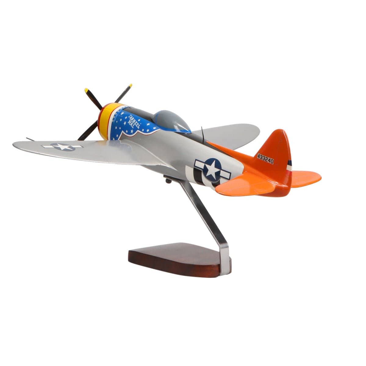 High Flying Models Aircraft Models Republic P-47 Thunderbolt® (Tarheel Hal) Large Mahogany Model