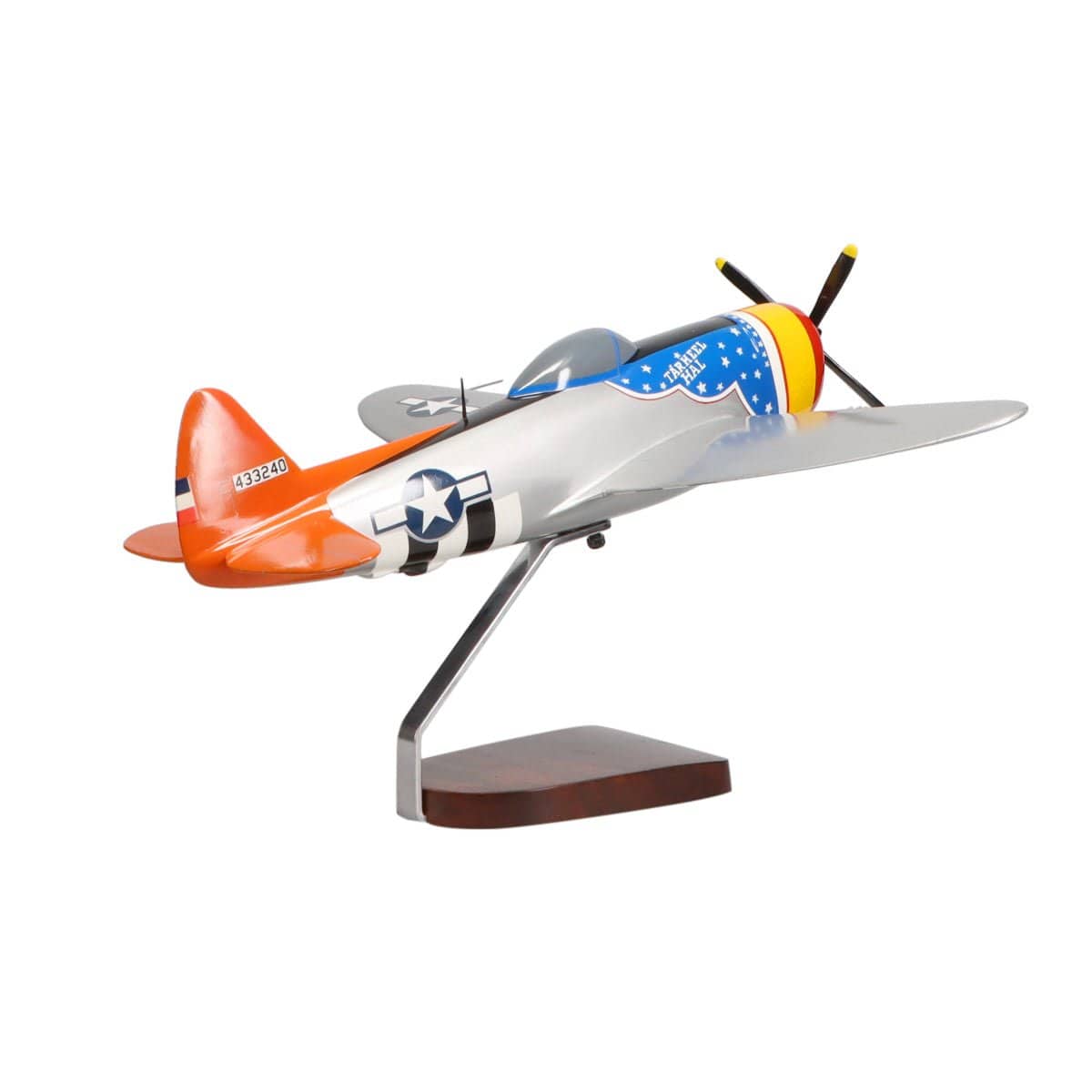 High Flying Models Aircraft Models Republic P-47 Thunderbolt® (Tarheel Hal) Large Mahogany Model
