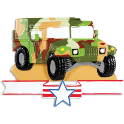 Armed Forces Military Humvee Personalizable Ornament - PilotMall.com