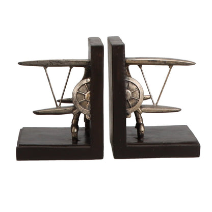 Roman Inc. Artwork & Prints Vintage Biplane Bookends