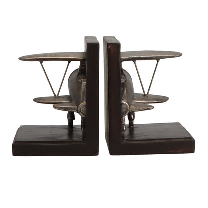 Roman Inc. Artwork & Prints Vintage Biplane Bookends