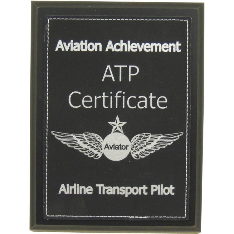 ATP Certificate Aviation Achievement Plaque - PilotMall.com