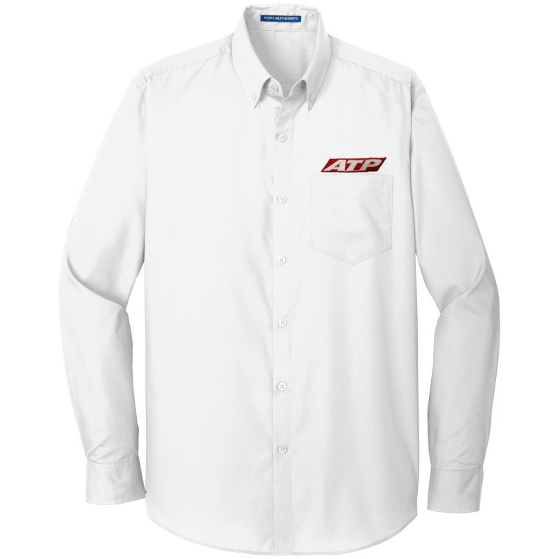 ATP CFI White Carefree Poplin Shirt - PilotMall.com