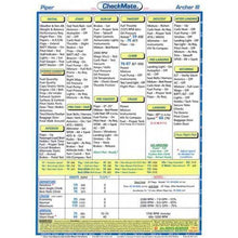 Checkmate Aviation Aviation Checklists Piper Archer III,PA-28 181 Standard Size CheckMate