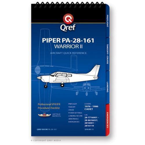 Qref Aviation Checklists Piper Warrior II PA-28-161 (1976-86) Qref Book Checklist