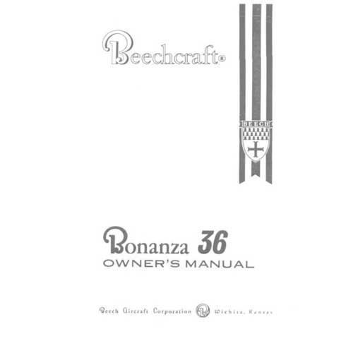 Beech 36 Bonanza Owner's Manual (part# 36-590000-1) - PilotMall.com