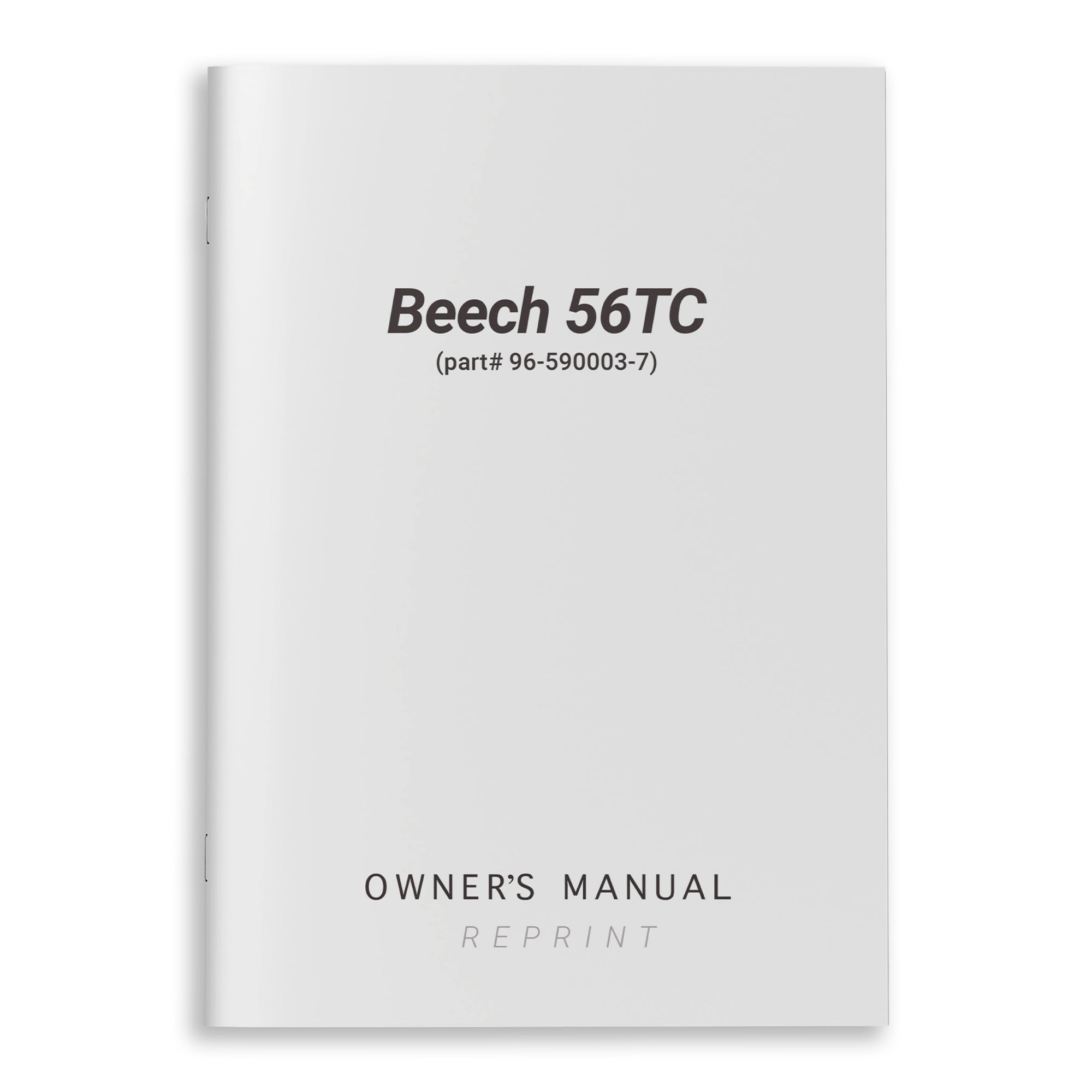 Beech 56TC Owner's Manual (part# 96-590003-7) - PilotMall.com