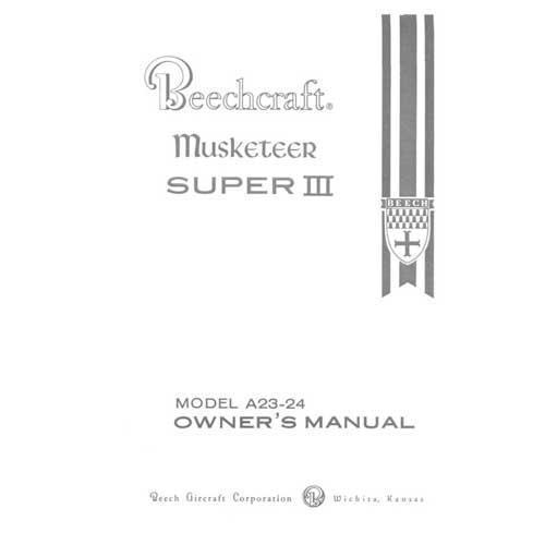 Beech A23-24 Super III Series Owner's Manual (part# 169-590003-1B1) - PilotMall.com