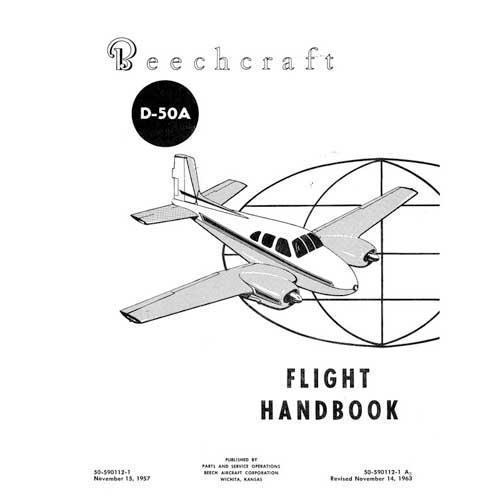 Beech D-50 1957, Revised 1963 Flight Handbook (part# 50-590112-1)