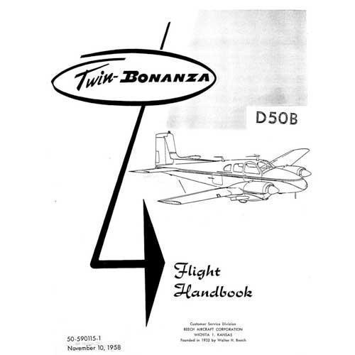 Beech D-50 Flight Handbook (part# 50-590015-1) - PilotMall.com