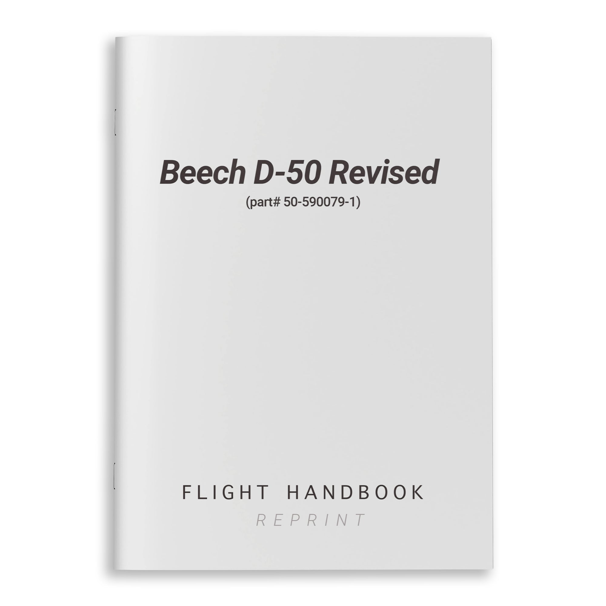 Beech D-50 Revised Flight Handbook (part# 50-590079-1) - PilotMall.com