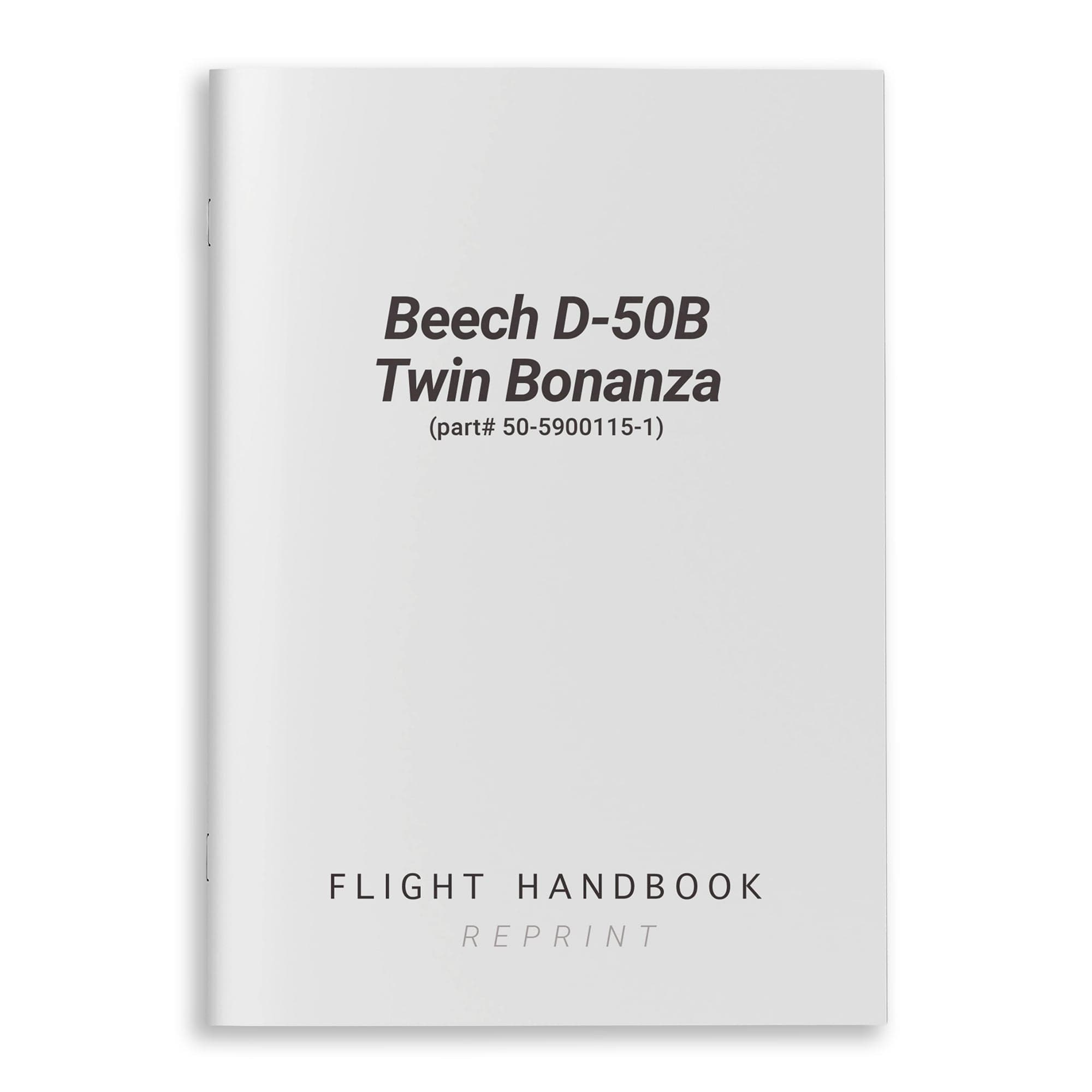 Beech D-50B Twin Bonanza Flight Handbook (part# 50-5900115-1)