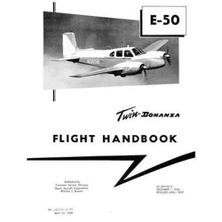 Beech E-50 ,Revised 1959 Flight Handbook (part# 50-590103-3) - PilotMall.com