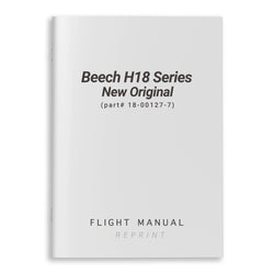 Beech H18 Series New Original Flight Manual (part# 18-00127-7) - PilotMall.com
