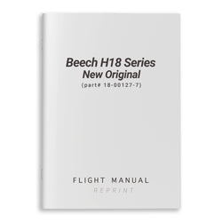 Beech H18 Series New Original Flight Manual (part# 18-00127-7)