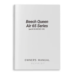 Beech Queen Air 65 Series Owner's Manual (part# 65-001021-33)