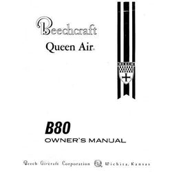 Beech Queen Air B-80 Series Owner's Manual (part# 50-590157-3B) - PilotMall.com