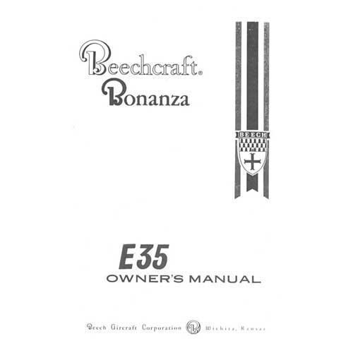 Beech S35 Bonanza Owner's Manual (part# 35-590110-1A) - PilotMall.com