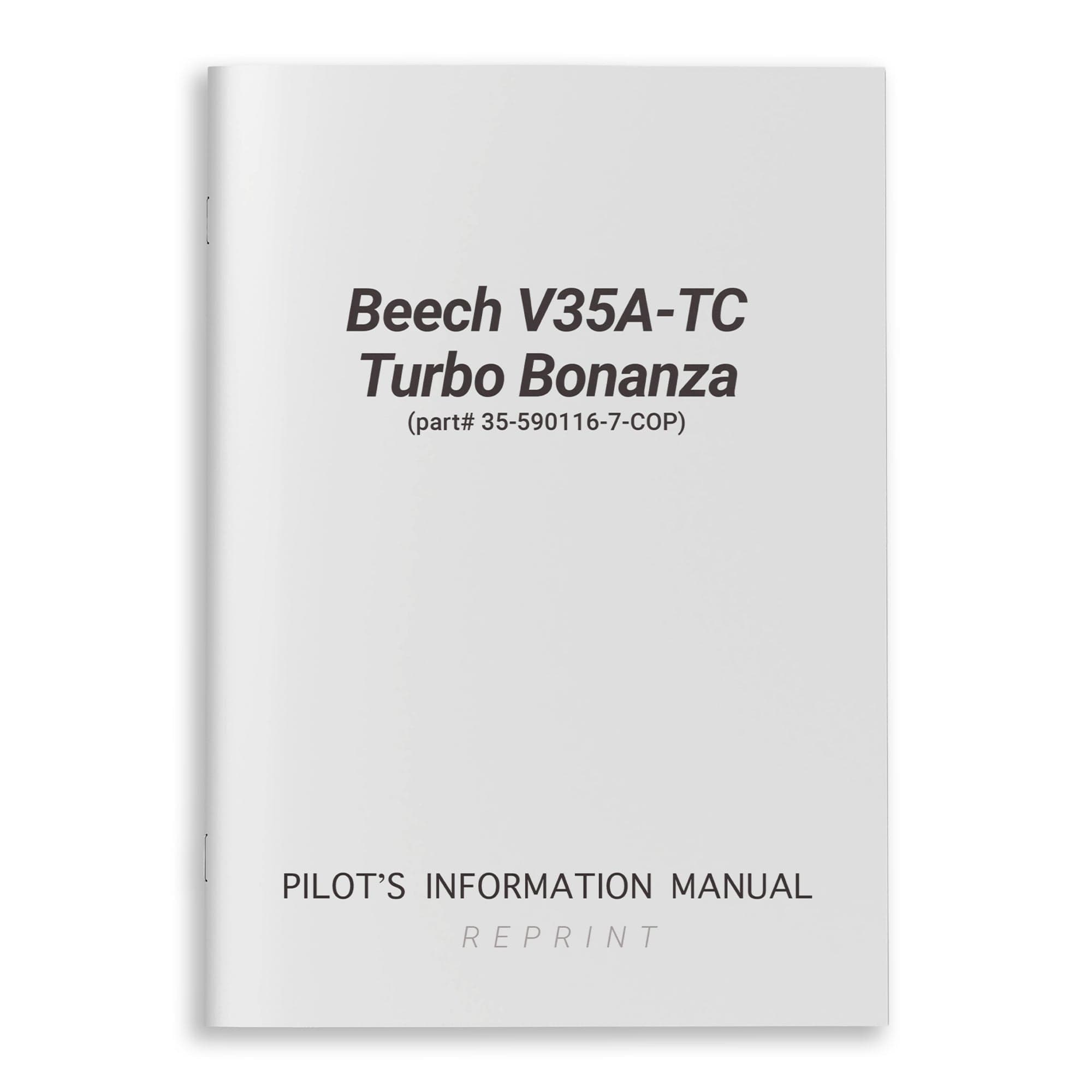 Beech V35A-TC Turbo Bonanza Owner's Manual (part# 35-590116-7-COP)